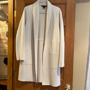 Drape front jacket white large
